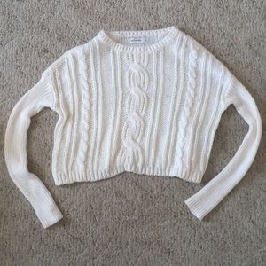 Abercrombie kids Cropped Cable Sweater